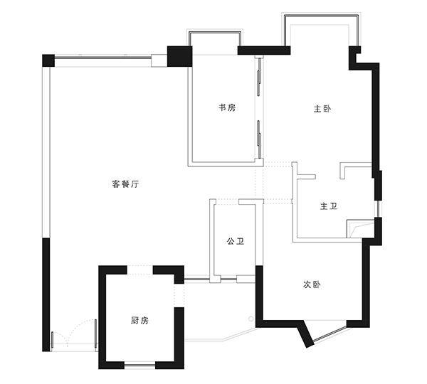 爆改三居室 讓生活染上蔚藍色的浪漫氣息